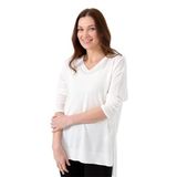DESEN TRİKO Kadın V Yaka İnce Bluz Ekru Beden;M,Renk;Ekru dsnNM333