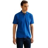 Desen Triko Polo Yaka Merserize T-Shirt, 2XL, 25739, A.Saks, Erkek
