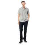 Desen Triko Polo Yaka Merserize T-Shirt, 3XL, 25746, Füme, Erkek