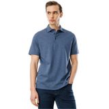 Desen Triko Polo Yaka Merserize T-Shirt, M, 25746, Parlement, Erkek