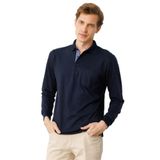 Desen Triko Polo Yaka Pike Dokuma Sweatshirt, 2XL, 25730, K.Lacivert, Erkek
