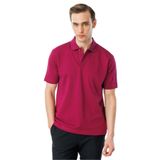 Desen Triko Polo Yaka Pike Merserize T-Shirt, 2XL, 25748, Fuşya, Erkek