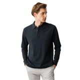 Desen Triko Polo Yaka Sweatshirt, L, 25728, Füme, erkek