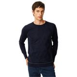 Desen Triko Sıfır Yaka Çizgili Baklavalı Yün Kazak, 2XL, 25603, K.Lacivert, Erkek