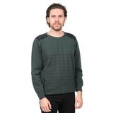 Desen Triko V Yaka Saf Yün Kazak, XL, 8024201706538, YEŞİL, Erkek