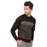 Desen Triko Yarım Balıkçı Yün Kazak, 2XL, 802420229641, Kahverengi, Erkek