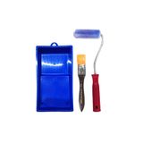 Desenartist Brush EminonuHobiSanat-10 Cm Kadife Kaplı Rulo Set(Tava+Zemin Fırça1,+Mavi Rulo)