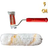 Desenatör Extra Saten Parmak Rulo Takım - 5 cm - 1 Adet - 5 cm. - Kırmızı