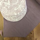 Desenİzmir Amerikan Servis Dantel Takım 6 Supla ve Runner Örtü 4 - 40 x 140 cm - Renkli