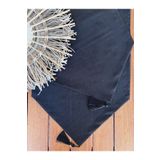 desenizmir Linen Keten,Jüt Dokulu,Siyah Renk Runner Örtü