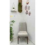 Desenli Baskılı Kadife Elastik Esnek Sandalye Koruyucu Örtü - Model Bk-01 - Üç Adet - 40 x 40 cm - Metalik