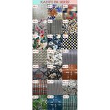 Desenli Baskılı Kadife Elastik Esnek Sandalye Koruyucu Örtü - Model Bk-06 - Iki Adet - 40 x 40 cm - Bordo