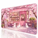 Desenli Baskılı Model Black Deer XXL Gaming Mouse Pad 90x40 cm – Dikişli Kenar, Kaymaz Taban, Dijital Tasarım, Hassas Takip, Ultra Geniş Oyuncu Mousepad (Sakurumi)