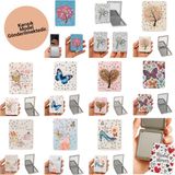 Desenli Büyüteçli Mini Makyaj Aynası Pratik Çantalık Cep Aynası Karışık Gönderim