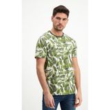 Desenli Erkek Bisiklet Yaka T-Shirt %100 Pamuk Tişört - 0 Siyah - XL