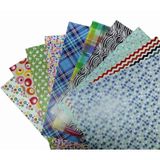 Desenli Fon Kartonu 50 cm x 70 cm - Karışık 10 Farklı Desenli - S