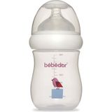 Desenli Geniş Ağızlı 180ML Pp Biberon, Sağlam ve Şık Tasarım - Amber