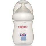 Desenli Geniş Ağızlı 180ML Pp Biberon, Şık ve Güvenli Kullanıma Uygun - Ahşap - Ceviz