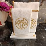 Desenli Gold Nakış Detaylı Mutfak ve Banyo Havlusu 2 Adet - 30 x 50 cm