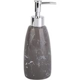 DESENLİ GRİ SIVI SABUNLUK 8X8X17CM 300ML