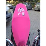 Desenli Her Modele Uyumlu Motosiklet Koltuk Kılıfı Neon Pembe
