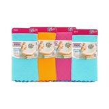 Desenli Kumaş 30X40 cm Iz Bırakmaz Mikrofiber Cam Bezi 8'li Set - Abanoz - Option-1