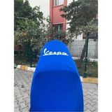 Desenli Mavi Mini ve Midi Motosiklet Koltuk Kılıfı