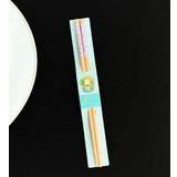 Desenli Metal Chopstick (Turuncu)