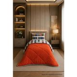Desenli Renkli Peluş Wellsoft Tek Kişilik Yorgan Seti - 100 x 100 cm