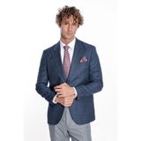 Desenli Slim Fit Lacivert Erkek Ceket - Wessi