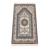 Desenli Şönil Seccade - Siyah