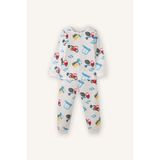 Desenli Uzun Kollu 2'li Pijama Takımı Erkek Bebek