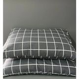 Desenli Yastık Kılıfı 50X70 (2) Adet - Ahşap - Bej - Siyah - 50 x 70