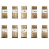 Desenli Yıkanabilir Kore Japon Çin Bambu Chopsticks Yemek Çubuğu - 24 Cm. - 5 Çiftlik 10 Paket Krem