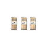 Desenli Yıkanabilir Kore Japon Çin Bambu Chopsticks Yemek Çubuğu - 24 Cm. - 5 Çiftlik 3 Paket Krem
