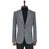 Desensiz Slim Fit Spor Gri Erkek Ceket - Wessi