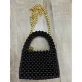 Deseo Boutique Kadın Boncuklu Küçük Kibar ve Şık Kol/elçantası - Siyah