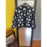 Deseo Boutique Kadın Lacivert Renk El Emeği Göz Nuru ETNİK(MAX40 Beden)El Örgüsü-Handknıtted-Handmade Motifli Ceket - S - M