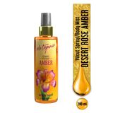 Desert Rose Amber Body Mist, Dubai’nin Esrarengiz Kokusu, Baştan Çıkarıcı, 200 Ml