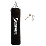 Desfabe Boxing Star 120x32 Cm Zincirli Boks Kum Torbası Siyah+Askı Aparatı