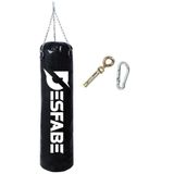 Desfabe Boxing Star 70x25 Cm Zincirli Boks Kum Torbası Siyah +Askı Aparatı