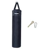 Desfabe Polydes 120x30 Cm Kolonlu Boks Kum Torbası Siyah+Askı Aparatı