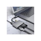 DESFREE MACBOOK PRO AİR İPAD PRO AİR IPHONE 15 16 TYPE C HDMİ VGA USB 3.0 4 İN 1 ÇEVİRİCİ DÖNÜŞTÜRÜCÜ ADAPTÖ