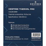 Desfree Termal Pad 15.8W,M-K 1 Mm 120 Mm X 120 Mm