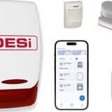 Desi Alarm Midline Wİ-Fİ Smart Plus Akıllı Alarm Sistemi Kablosuz Hırsız Alarmı (Wifi-Ble-Uygulama ile Kullanım)