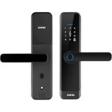 DESi QuiC Q015 Akıllı Kilit, Parmak İzi Okuyucu, Tuş Takımı ve RFID Kart Özellikli, WiFi Hub Uyumlu(haricen satılır), iOS/Android Destekli, Siyah, 35-65mm Kapı Kalınlığı için