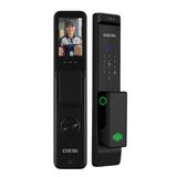 DESi QuiC Q033+ Siyah Akıllı Kilit, Wi-Fi Kamera, Yüz Tanıma, Avuç İçi Damar İzi, Parmak İzi, Şifre, Uzaktan Erişim, Otomatik Kilitleme, Sanal Kapı Kolu, 40 Yıllık DESi Tecrübesi