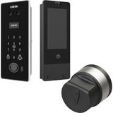 Desi Quic Vision V002 Yüz Tanıma - Şifre - Avuç Izi - Kart - Canlı Görüşme ve Utopic Rx Akıllı Kilit Set (Canlı Görüşme - Dürbüne Montaj - Iç Ekran)
