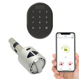 Desi Utopic R+ Motorlu Silindir Akıllı Kilit, Telefondan Kontrol ve Şarj Edilebilir Pilli Akıllı Kapı Kilidi - Kolay Montaj, (Utopic R + Tuş Takımı) Yaklaşımla otomatik açılma (geofence)