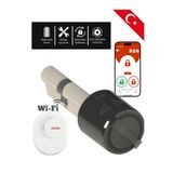 Desi Utopic R Siyah Akıllı Kapı Kilidi İnternet Üzerinden Kontrol WiFi Akıllı Kilit (Google Home-Alexa)